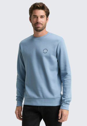 MIT LOGO-PRINT - Sweatshirt - faded denim blue
