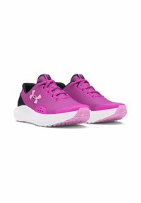Under Armour VISUAL CUSHIONING UA GGS SURGE 4 - Väglöparskor - vivid magenta
