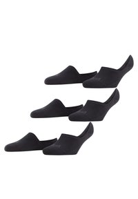 Invisible Step High Cut 3-Pack - Ankelsokker - black