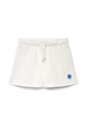CON RICAMO - Pantaloni sportivi - bianco lana