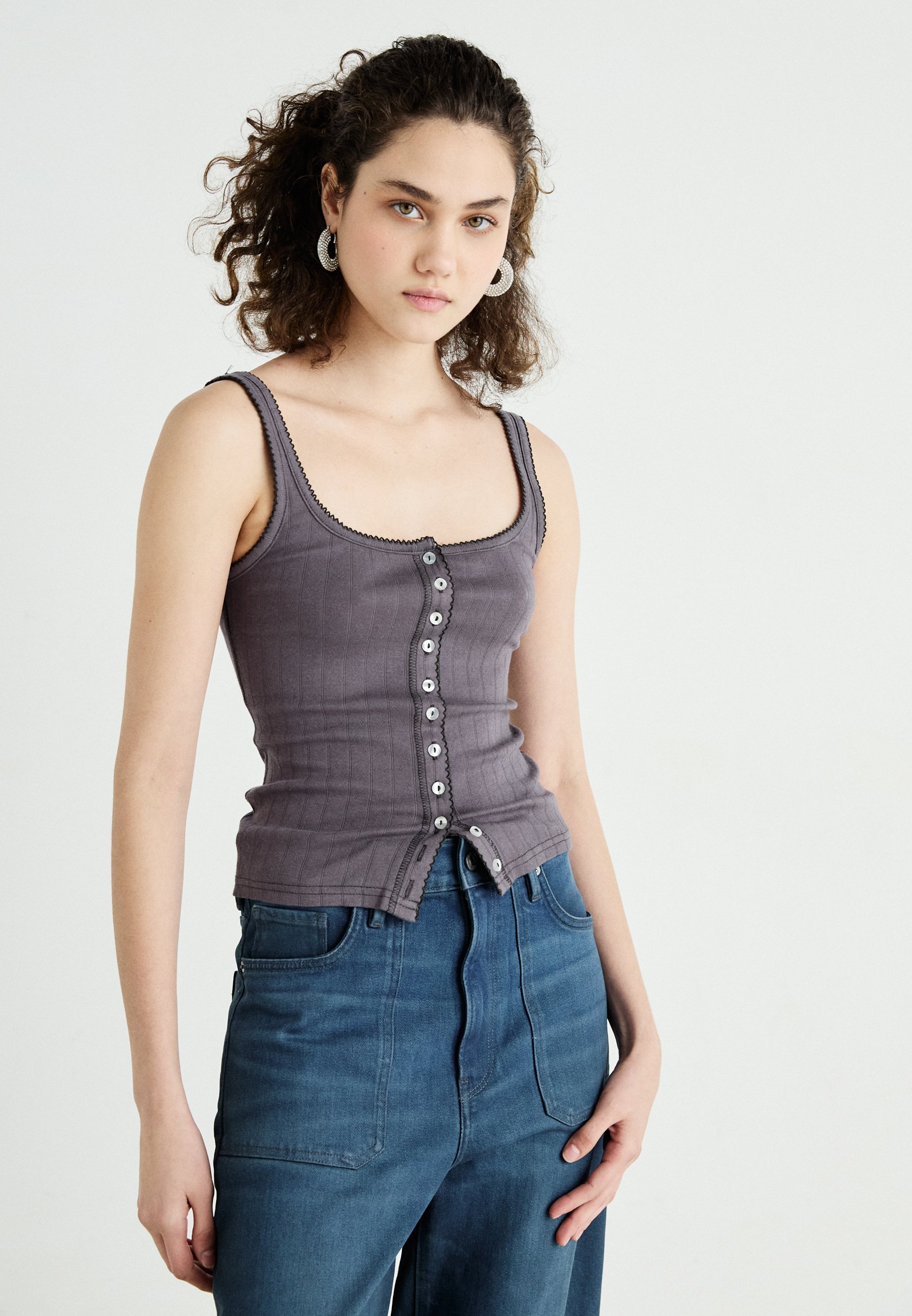 フリーピープル Free People End Game Pointelle Tank レディース シャツ トップス Volcanic Glass Free People - End Game Pointelle Tank in Pale Aqua – Blue Ox
