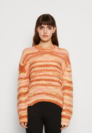 FRODINE STRIPE PULLOVER - CHOCO ROSE IVORY STRIPE