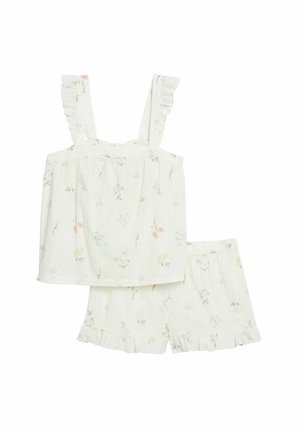 Kappahl, PYJAMA SET WITH FRILL DETAILS - Nattøj sæt - off-white