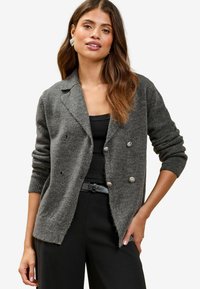 REGULAR FIT  COLLARED LONGLINE   - Blejzr - grey