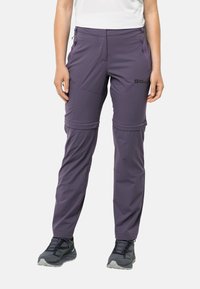 Jack Wolfskin GLASTAL  AWAY - Pantaloni - dark grape