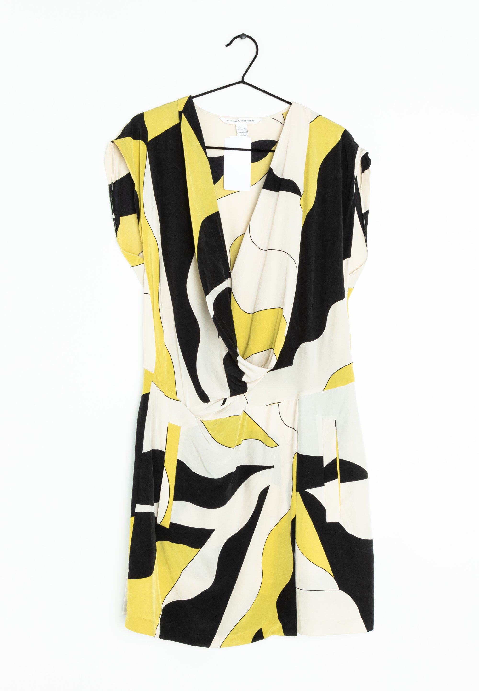 Diane von Furstenberg Day dress black/white/yellow/yellow (Pre