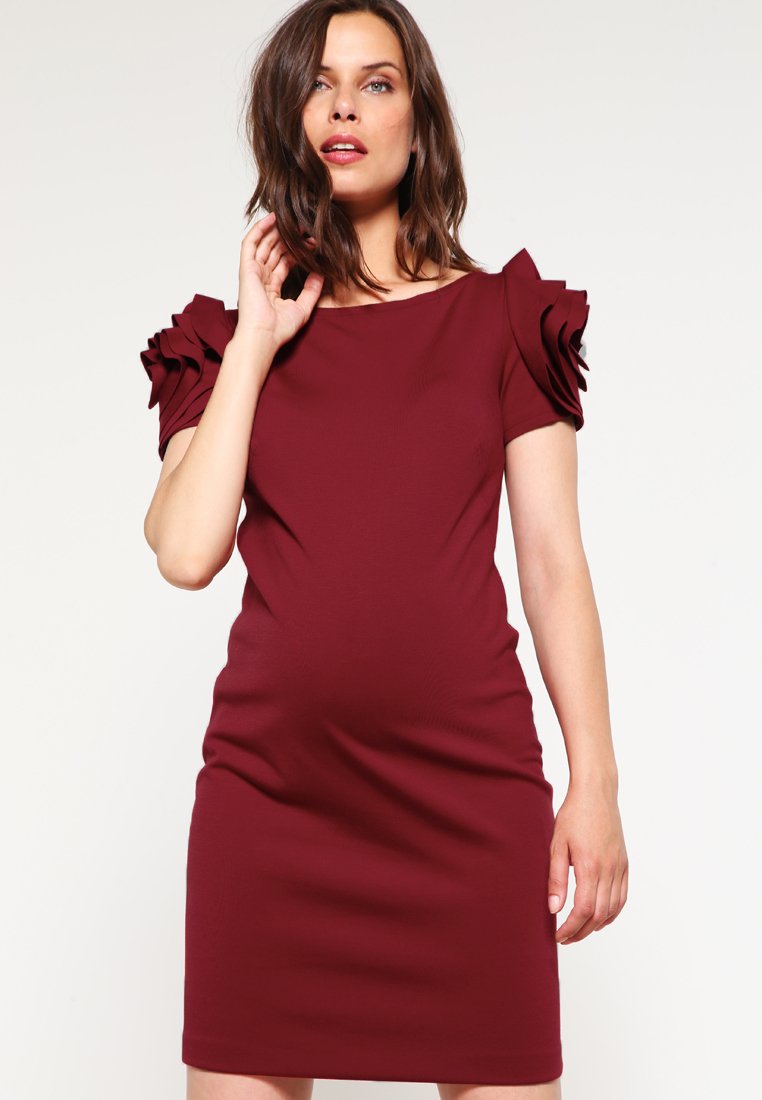 Pietro Brunelli SALISBURGO - Vestito di maglina - strawberry/bordeaux -  Zalando.it