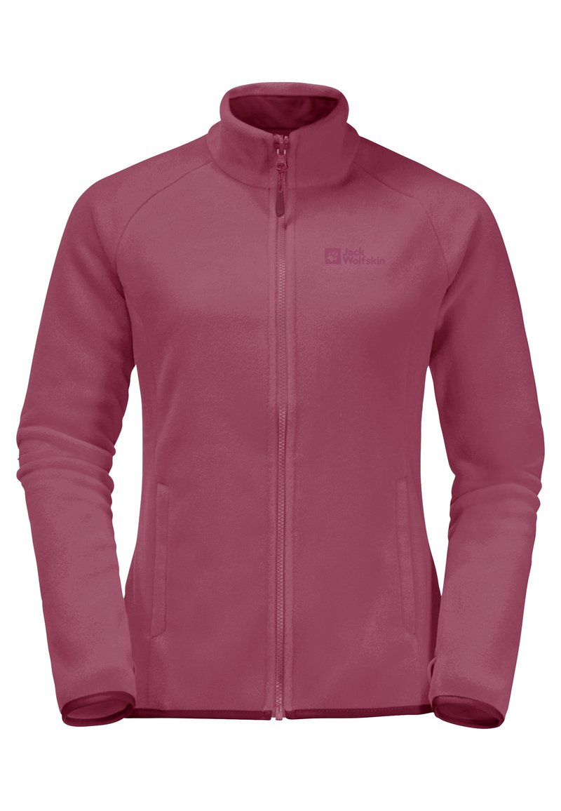 Jack Wolfskin MOONRISE FULL ZIP W - Giacca in pile - sangria red