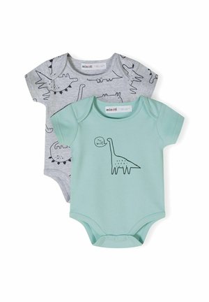 2 PACK REGULAR FIT - Nattdräkt - mottled grey mint
