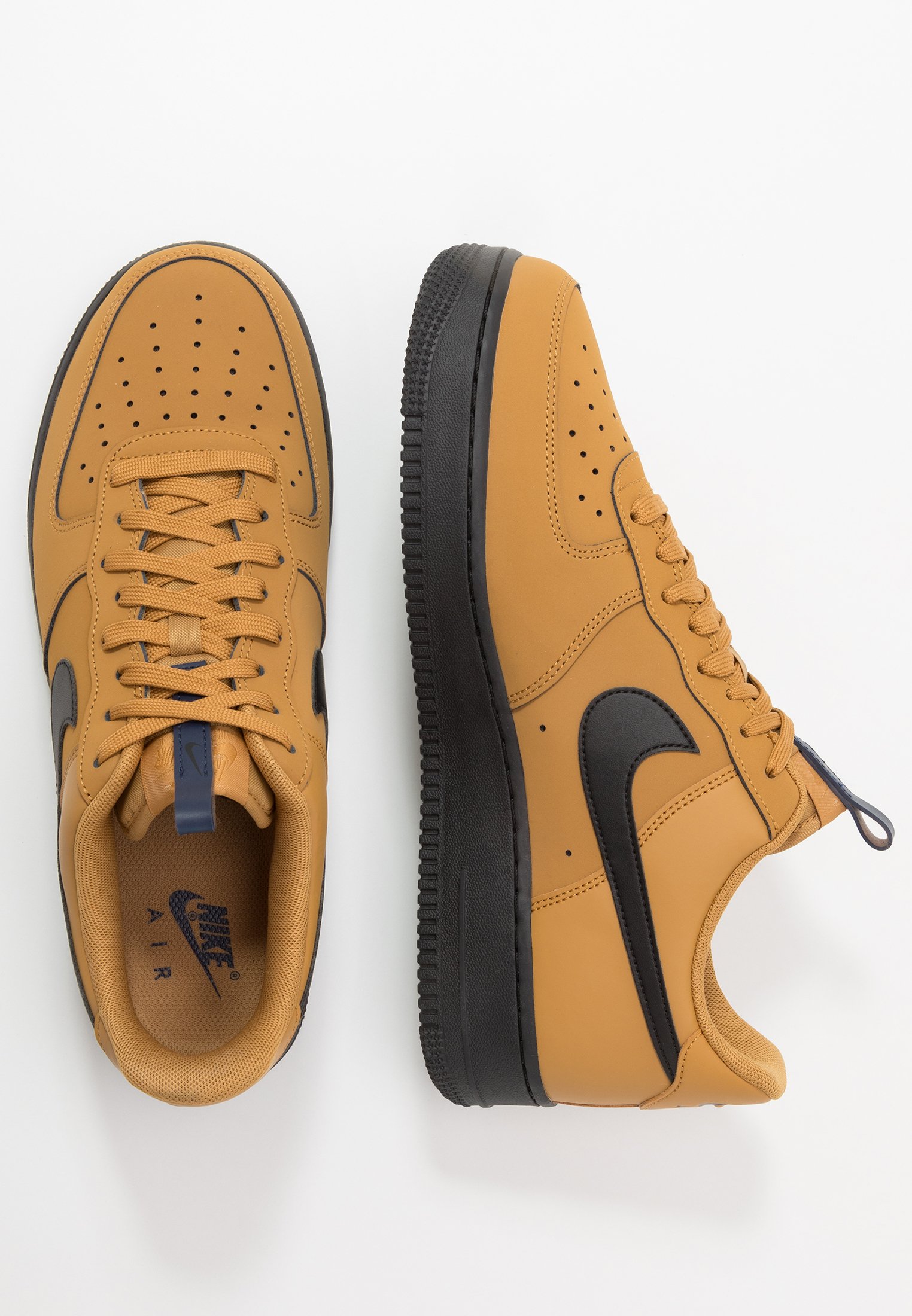 nike air force one wheat black