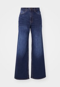 JDYFELINA FINA  - Široke hlačnice - dark blue denim