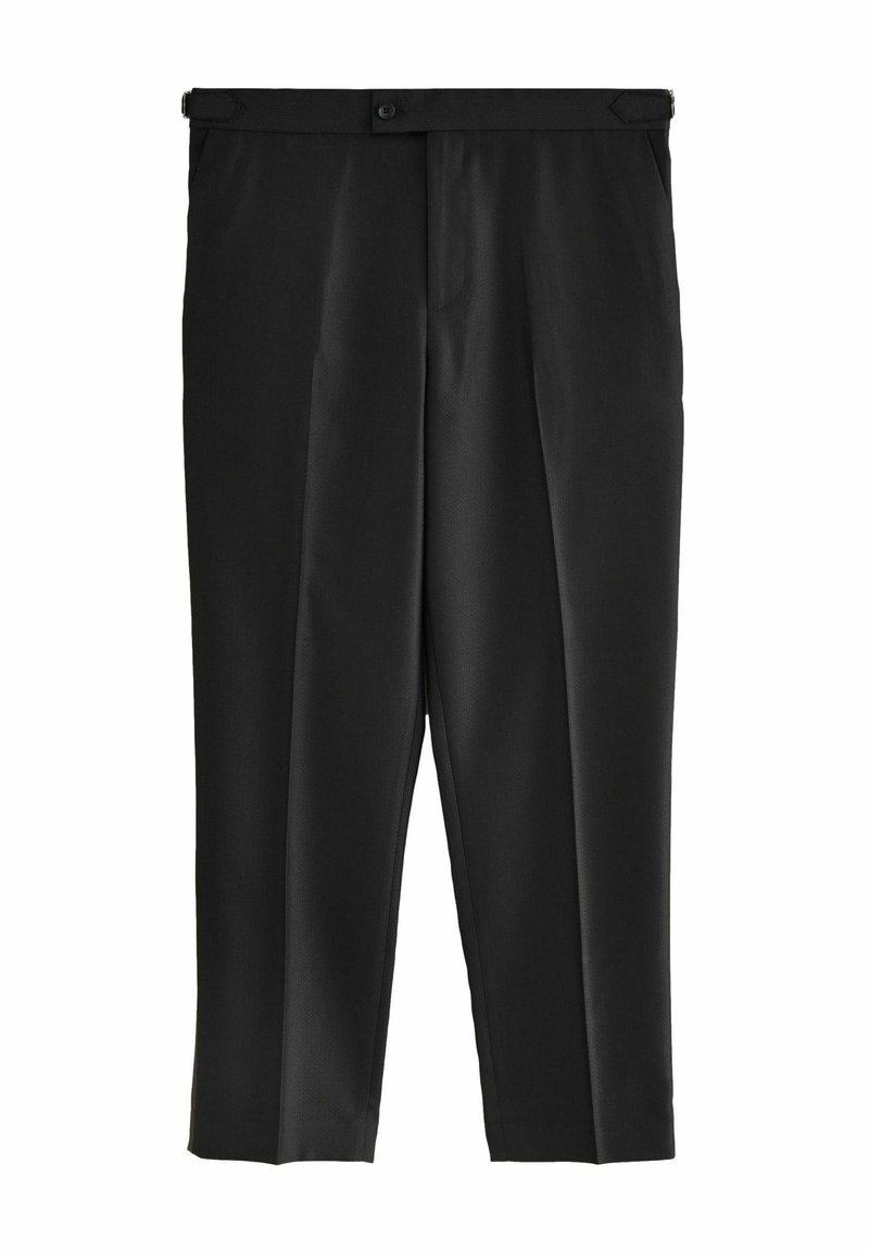 Next REGULAR FIT - EDIT TAPE DETAIL TUXEDO  - Chino - black