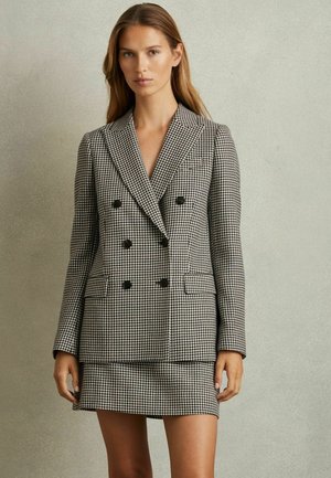 REGULAR FIT-DREW DOGTOOTH DOUBLE BREASTED - Žakete - black white