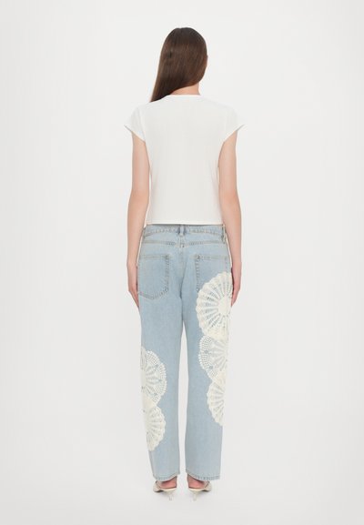 FRAME THE GATHERED TEE - T-shirt basique - white