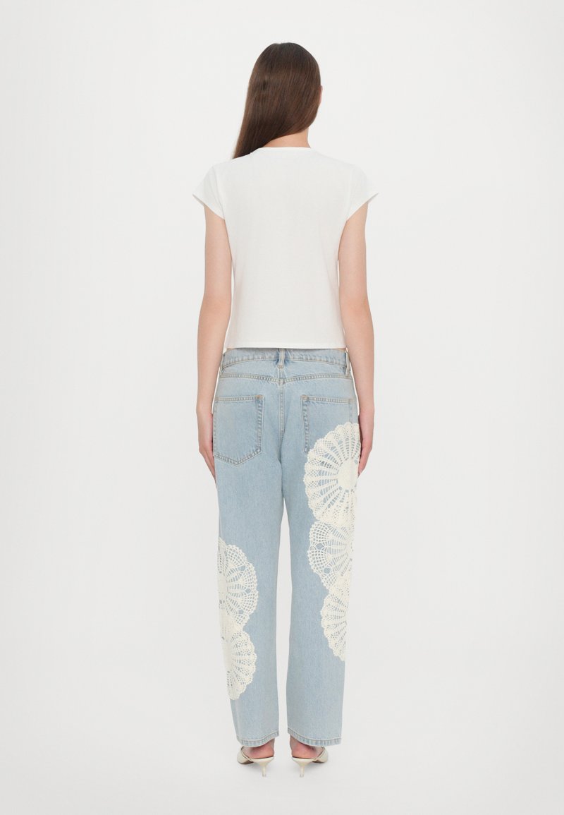 FRAME THE GATHERED TEE - T-Shirt basic - white