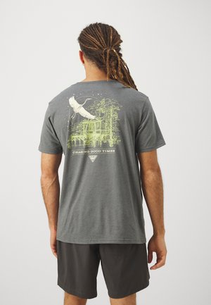 PFG UNCHARTED™ GRAPHIC TEE - T-shirt de sport - shark heather