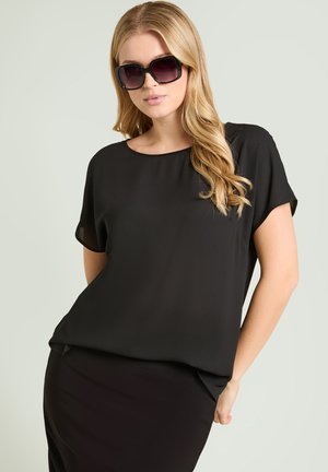 Luisa Viola, BLUSA PASSEPARTOUT - Bluse - nero