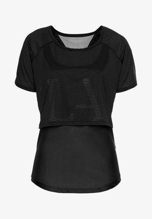 LASCANA Active Sport T-Shirt - schwarz