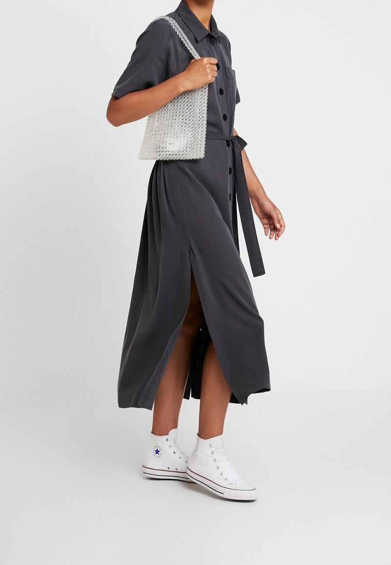 Topshop Shirt dress - black - (Pre-owned) - Zalando.ie