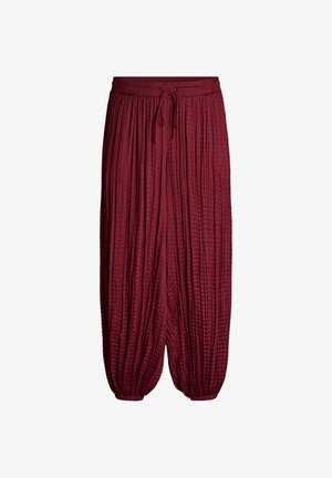 Zizzi, BALLONHOSE MIT STRUKTUR UND ELASTISCHEM BUND - Παντελόνι - rot