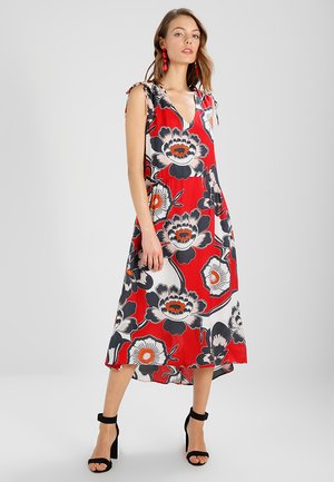 DRESS LONG DIVIDING SEAM - Maxi dress - combo