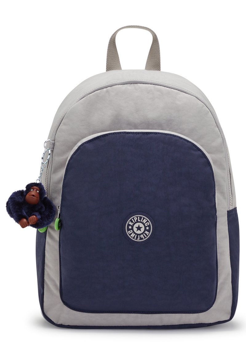 Kipling Seoul Zaino Grande Per Laptop 15'' – Verde Lime E Grigio Notte, Con Tasca Portabottiglia