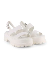 Blogger Sandalias con plataforma - blanco