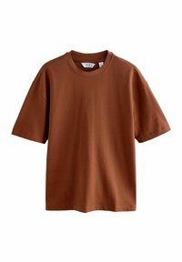 Next - HEAVYWEIGHT REGULAR FIT - Basic T-shirt - orange Thumbnail Image 1