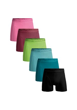 MUCHACHOMALO 6-PACK  SOLID - Trunks - black blue green red pink