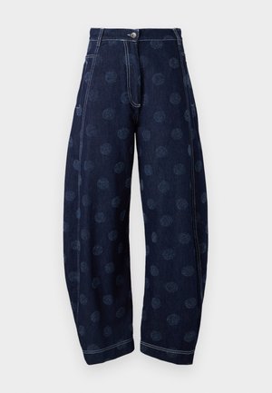 Henrik Vibskov POST PANTS - Wide Leg - dark blue