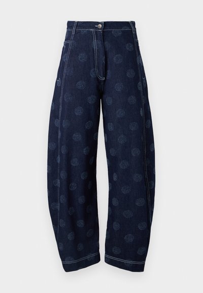 Henrik Vibskov POST PANTS - Wide leg - dark blue