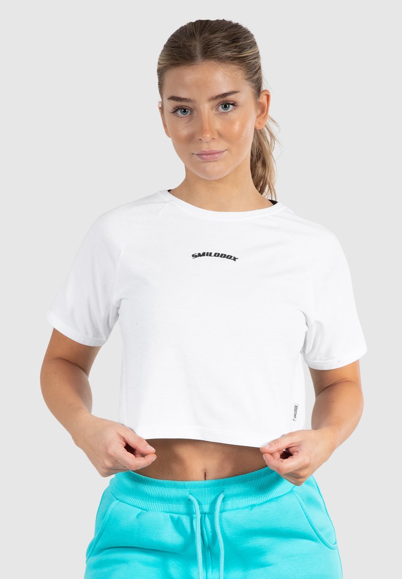 Smilodox - NALANI - T-shirts basic - weiß, Forstør