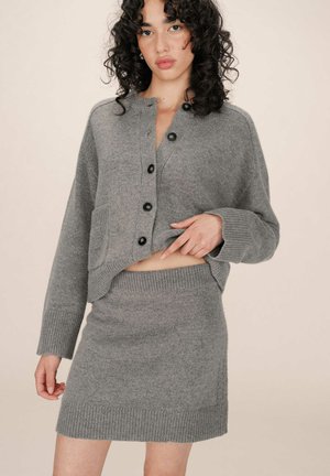 Jupe trapèze - gris