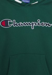 Champion ROCHESTER LOGO HOODED - Felpa con cappuccio - dark green