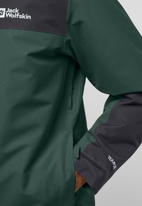 Jack Wolfskin JASPER 3IN1 - Regenjas - black olive