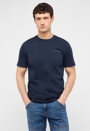 Mustang, Basic T-shirt - blau