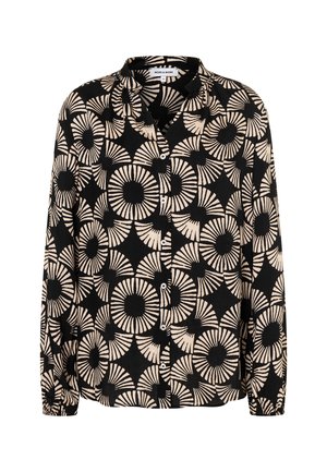 MIT PRINT - Hemdbluse - black beige