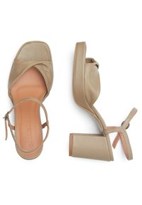 BALAGAN BIANCA - Sandály na vysokém podpatku - pebble grey