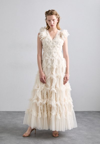 Needle & Thread AMORETTE V NECK GOWN - Occasion wear - cream