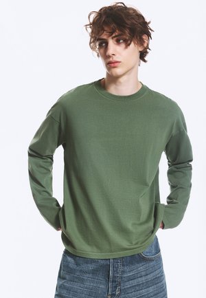 Weekday, LOOSE BOXY - Langærmet T-shirt - green
