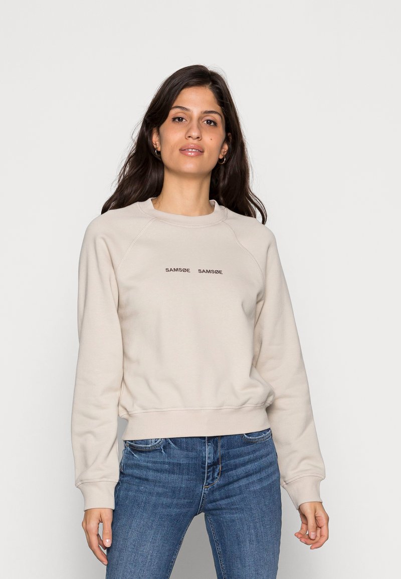 Samsøe Samsøe BARLETTA CREW NECK - Camisola - oatmeal