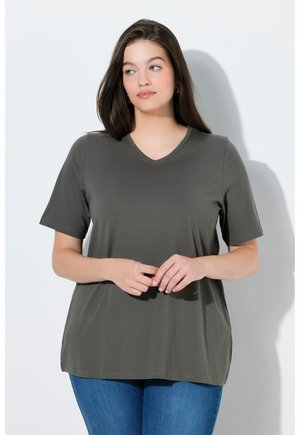 GRANDES TAILLES T-SHIRTS, LOT DE 2, LIGNE A - T-shirts basic - dark grey