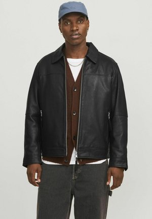 Leather jacket - black