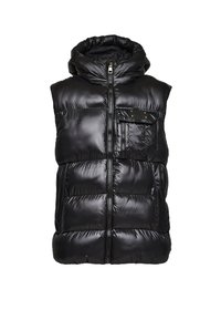 FIDRA CARGO GILET - Strukirani kaput - jet black