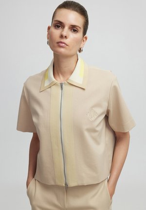 Ipekyol RELAXED FIT MIX ZIPPERED - Gilet - ecru