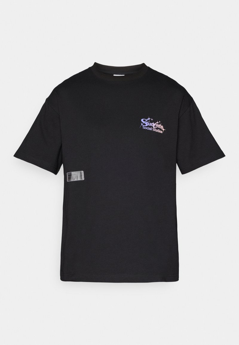 Students T-shirt print zwart