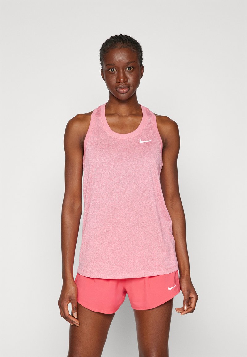 Nike Performance TANK - Top - aster pink/pure/heather