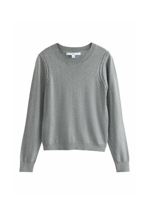 Next, REGULAR FIT - SOFT TOUCH LONG SLEEVE CREW NECK JUMPER . - Striktrøje - grey