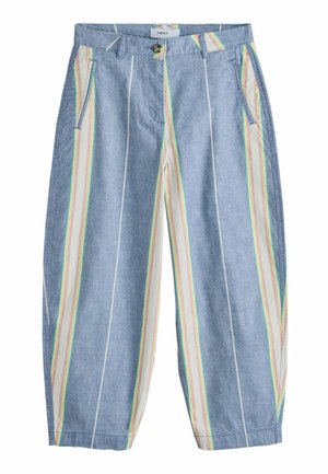 Next, TALL FIT - CHINO BARREL LEG TROUSERS . - Püksid - blue ecru stripe