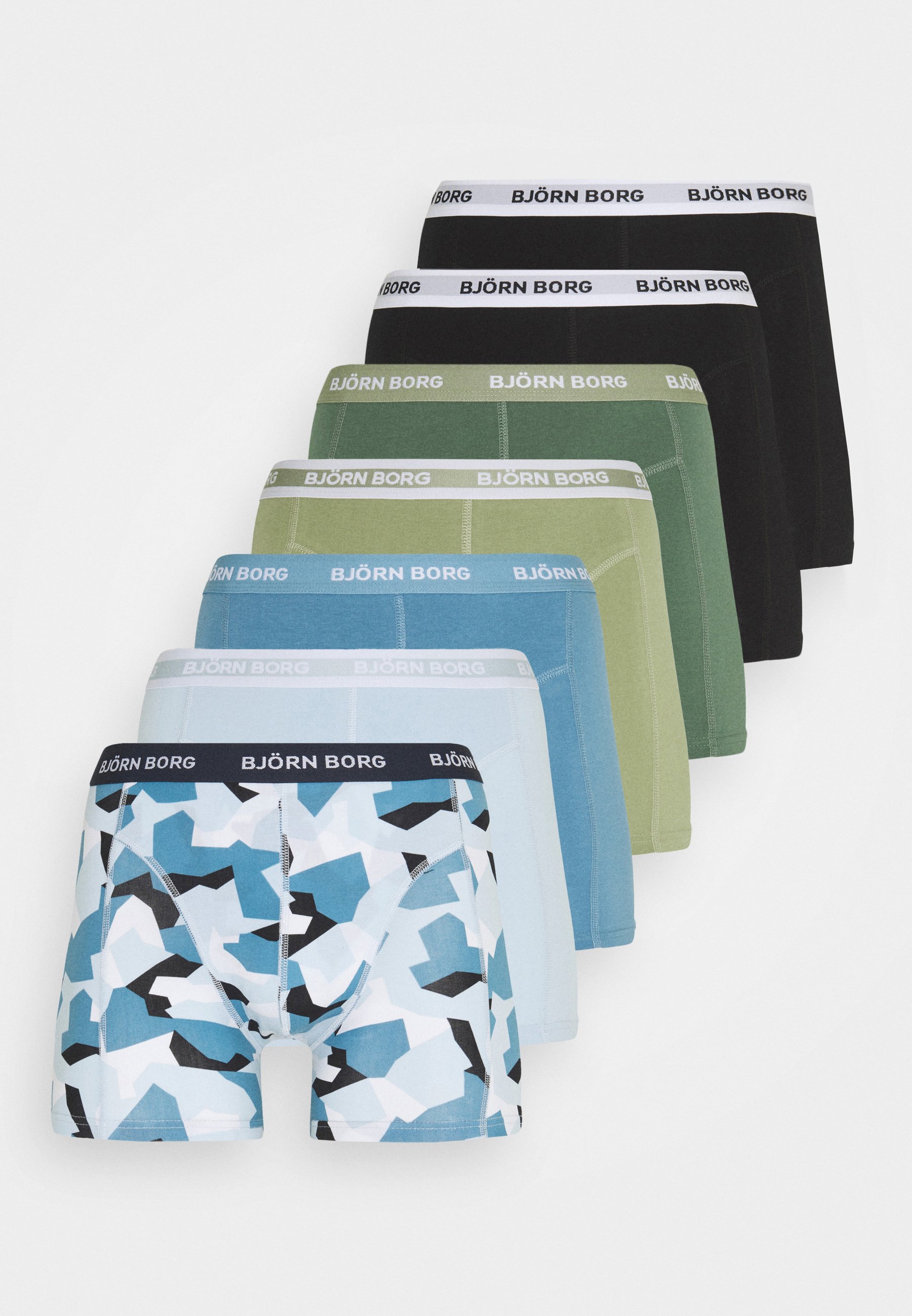Björn Borg NORDIC CAMO SAMMY 7 PACK - Onderbroeken - skyway/blauw - Zalando .nl